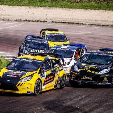 Mengde med biler i et race